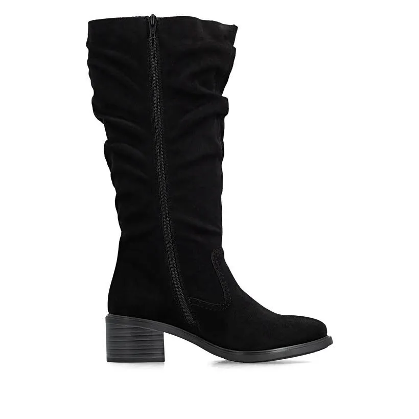 Rieker Stiefel Slipper Damen schwarz