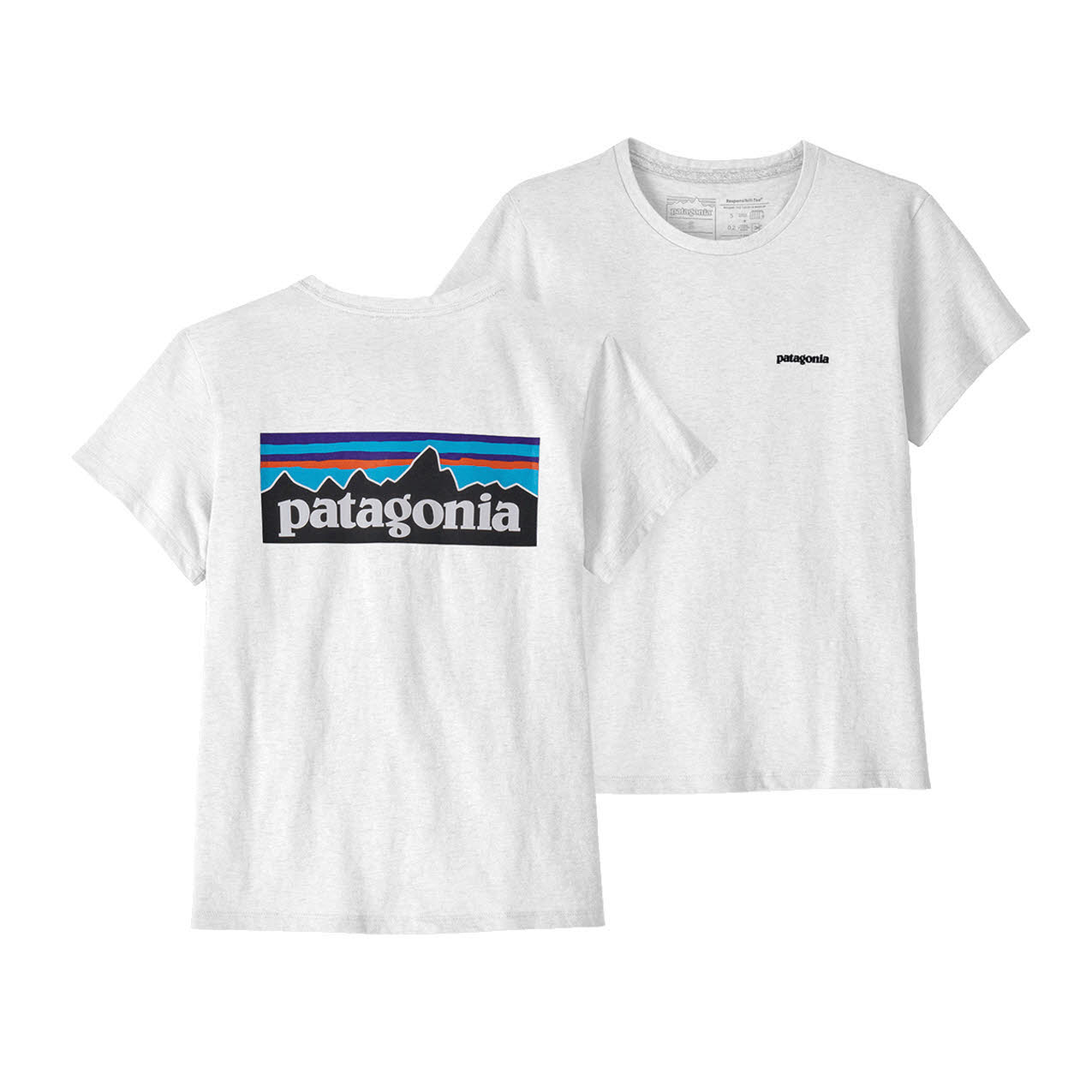 Patagonia P-6 Logo Responsibili-Tee Damen T-Shirt Freizeitshirt weiß
