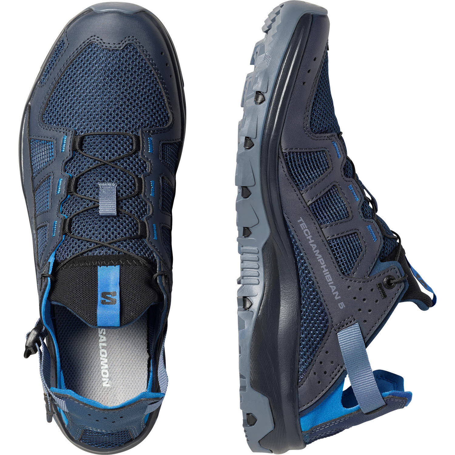 Salomon TECHAMPHIBIAN 5 Herren Wasserschuhe Sandalen dunkelblau