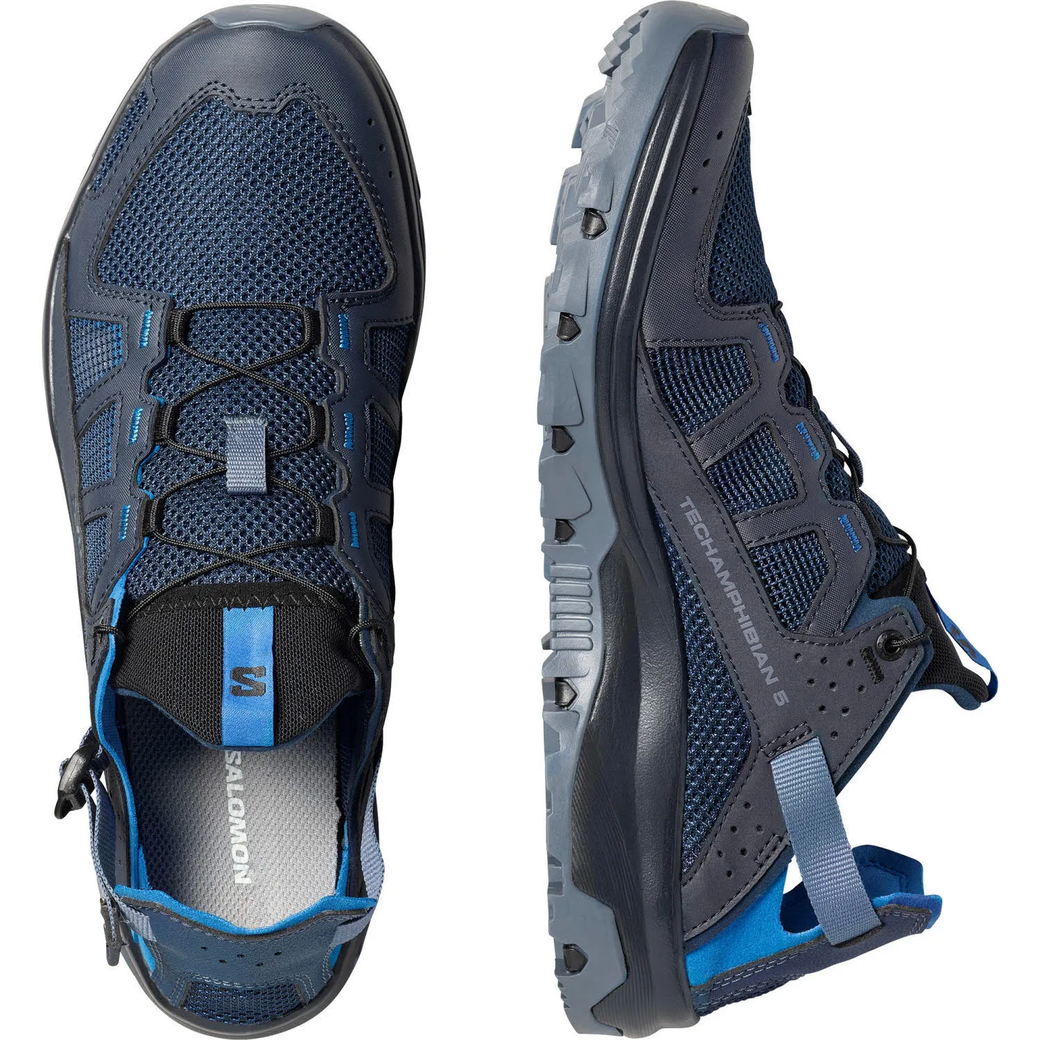 Salomon TECHAMPHIBIAN 5 Herren Wasserschuhe Sandalen dunkelblau