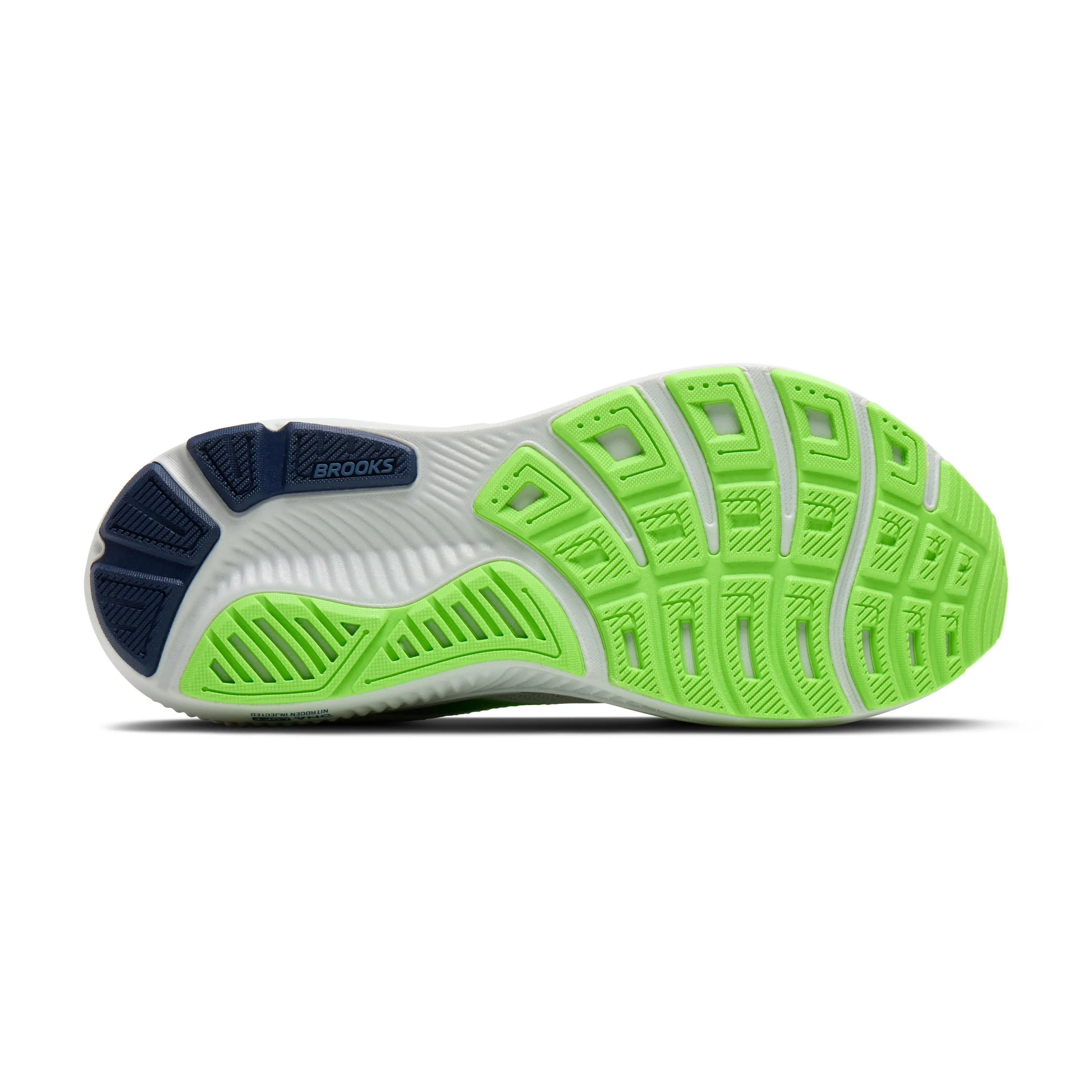 Brooks Ghost 17 Herren Laufschuh Joggingschuhe weiß/blau/grün