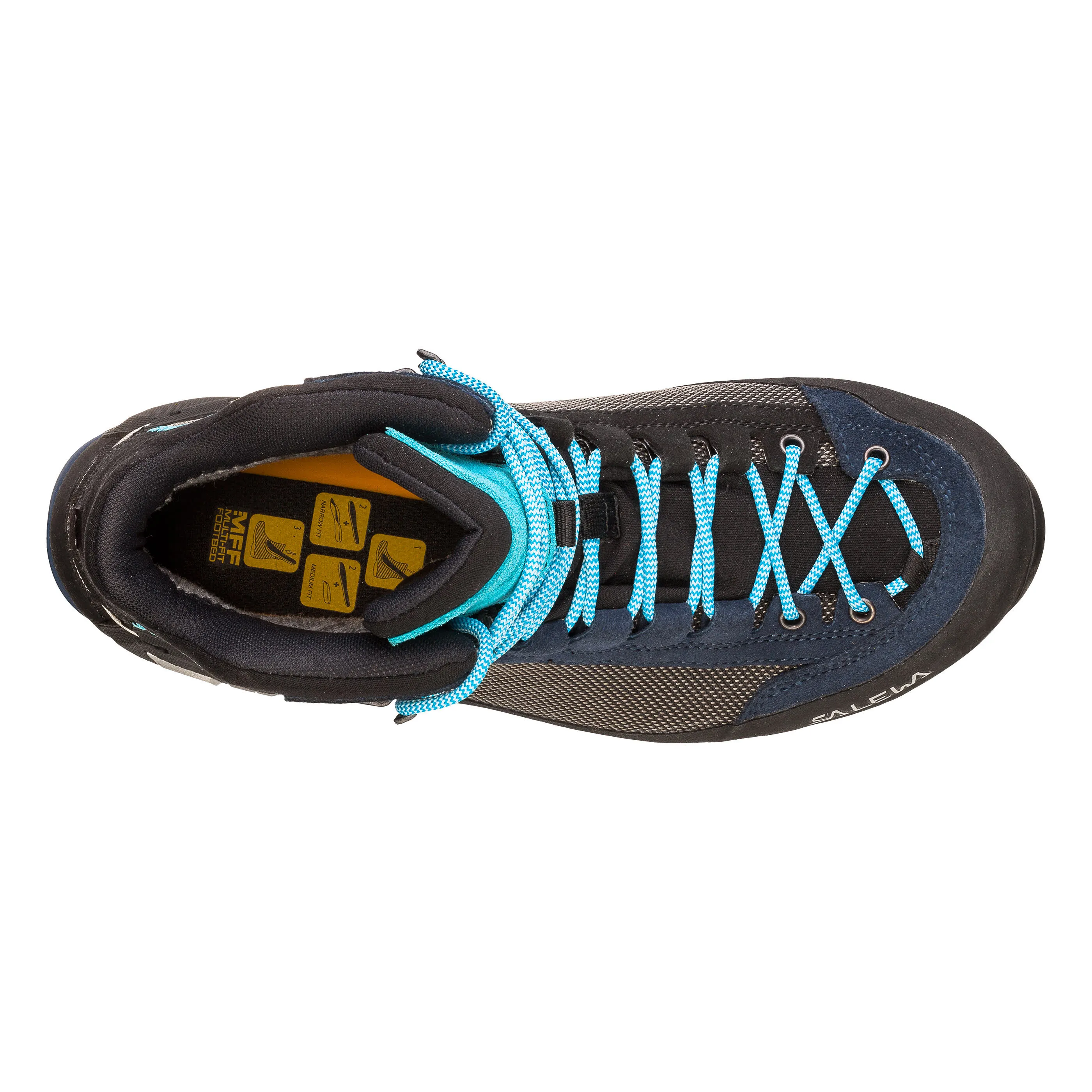 Salewa Crow Gore-Tex Damen Trekkingschuhe Wanderschuhe Bergsteigerschuh wasserdicht blau