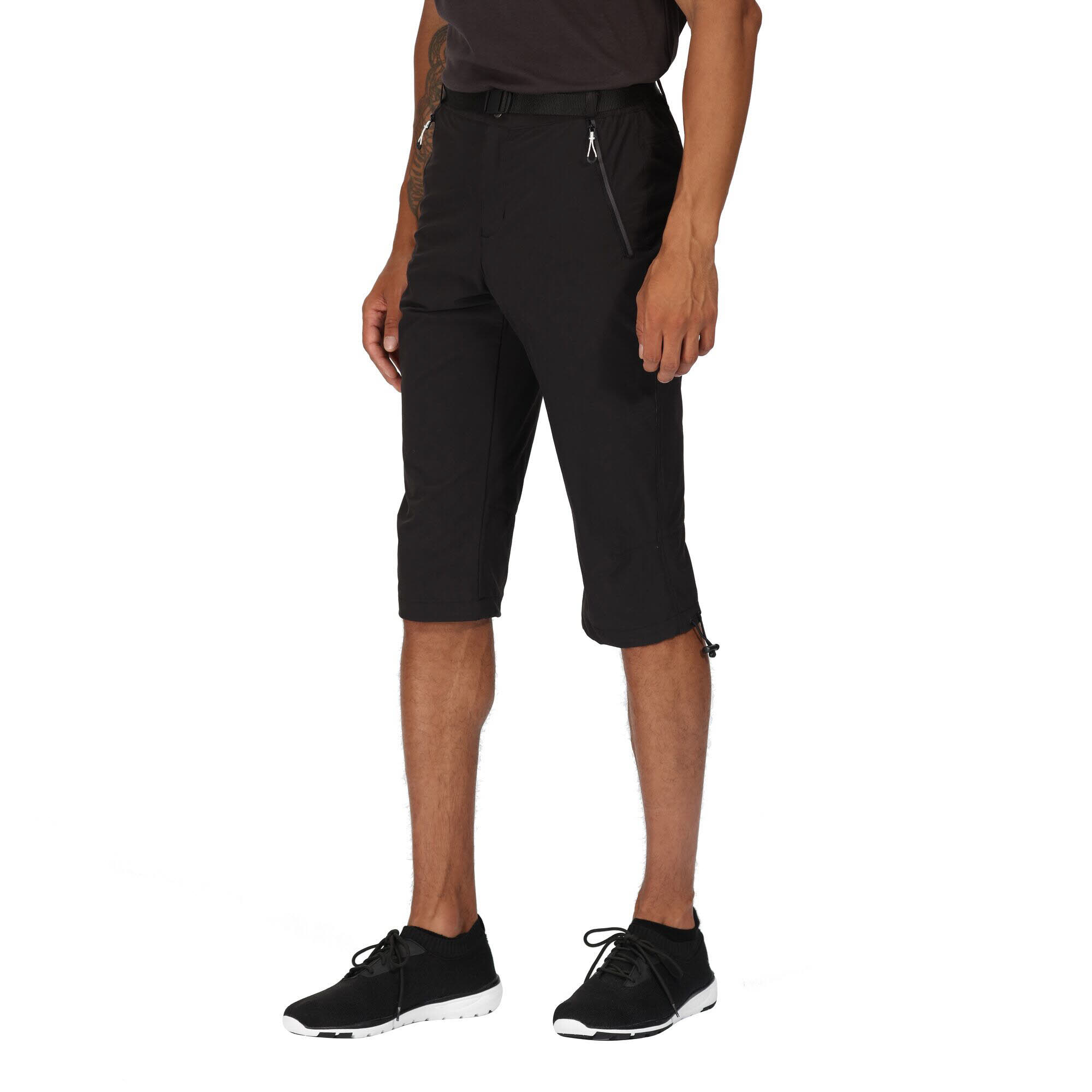 Regatta Xert Caprill Herren 3/4 Wanderhose Schwarz