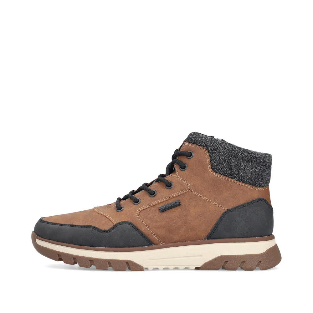 Rieker HWK Herren Stiefel Modestiefel braun/schwarz