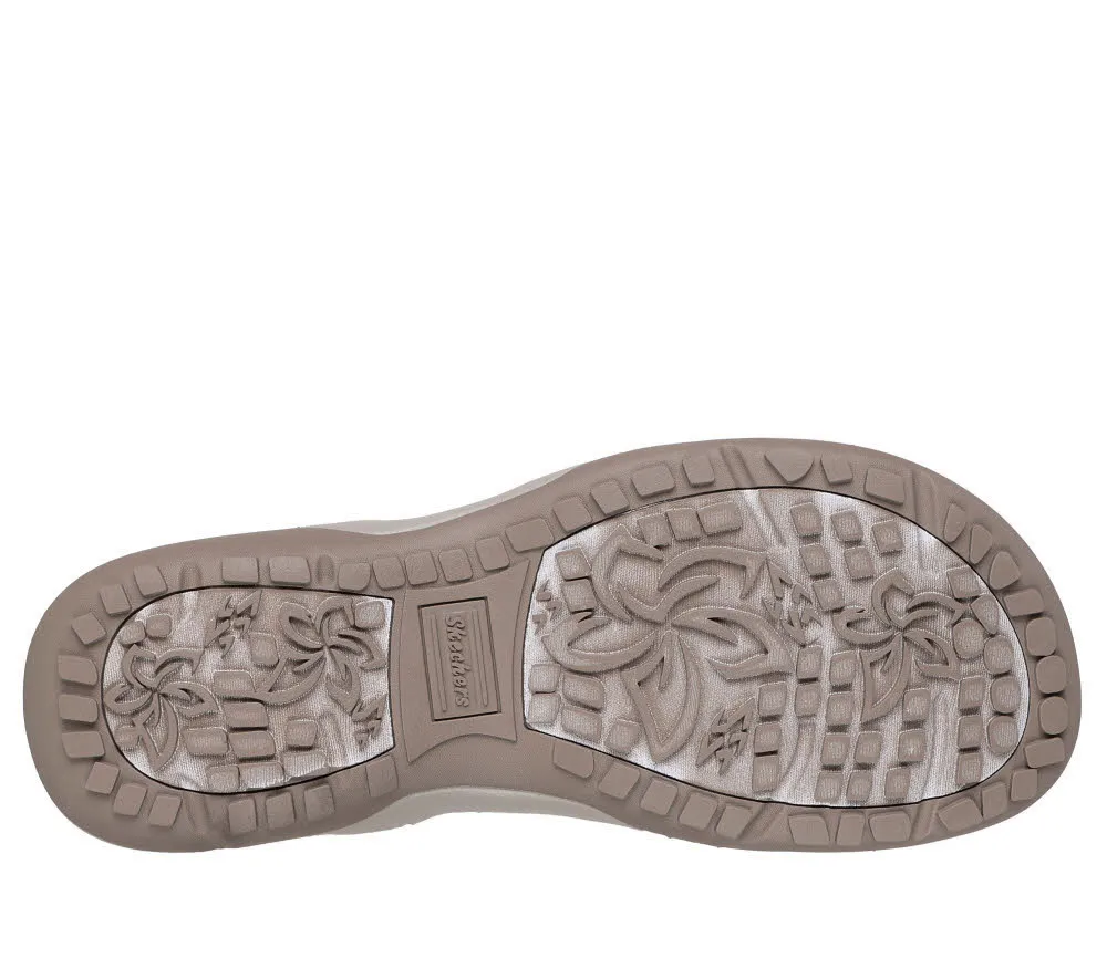 Skechers REGGAE SLIM - SUNNYSIDE 2.0 Damen Sandalen Sandalette grau