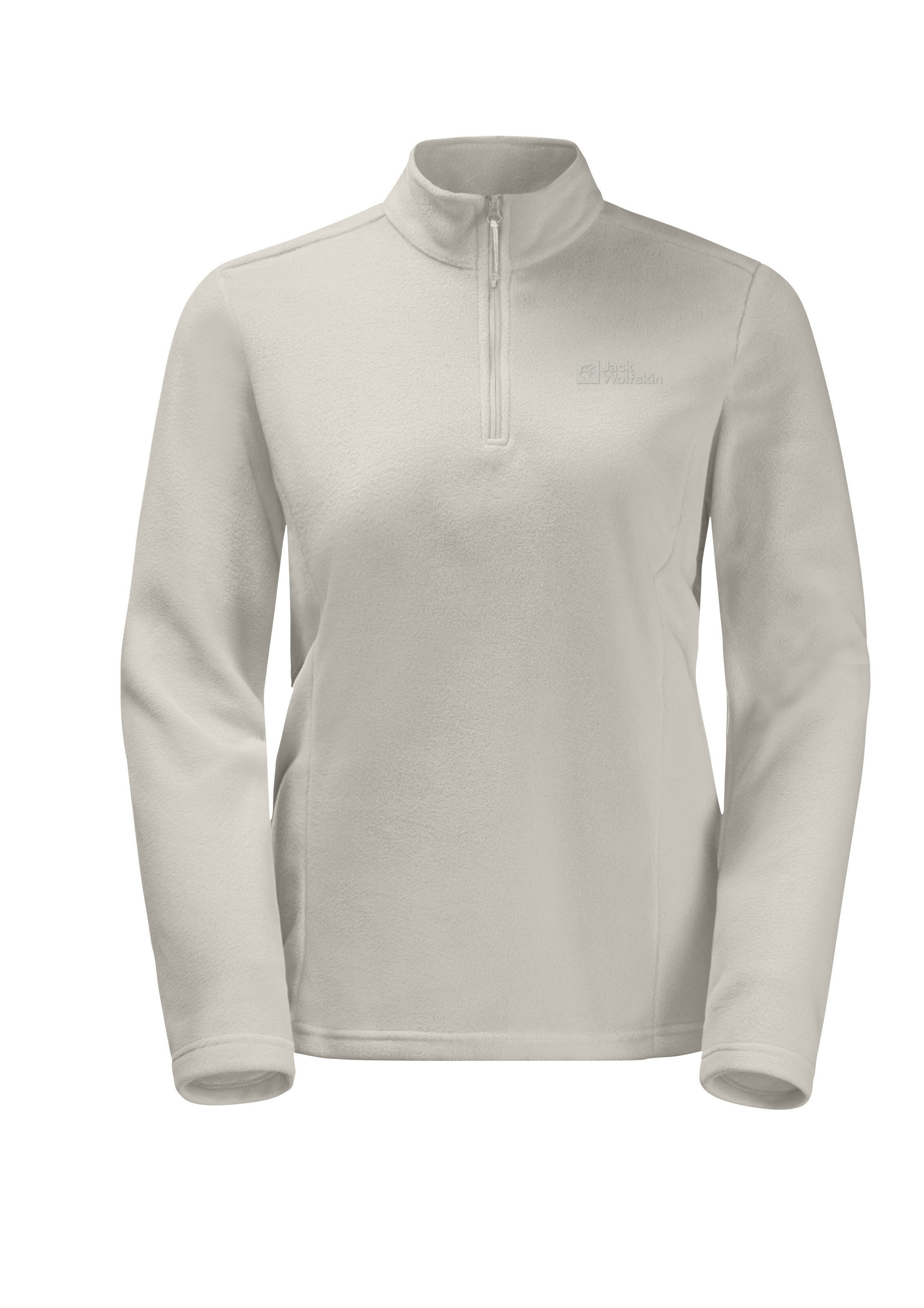 Jack Wolfskin Taunus Hz W Fleecepullover Skirolli Damen creme weiß