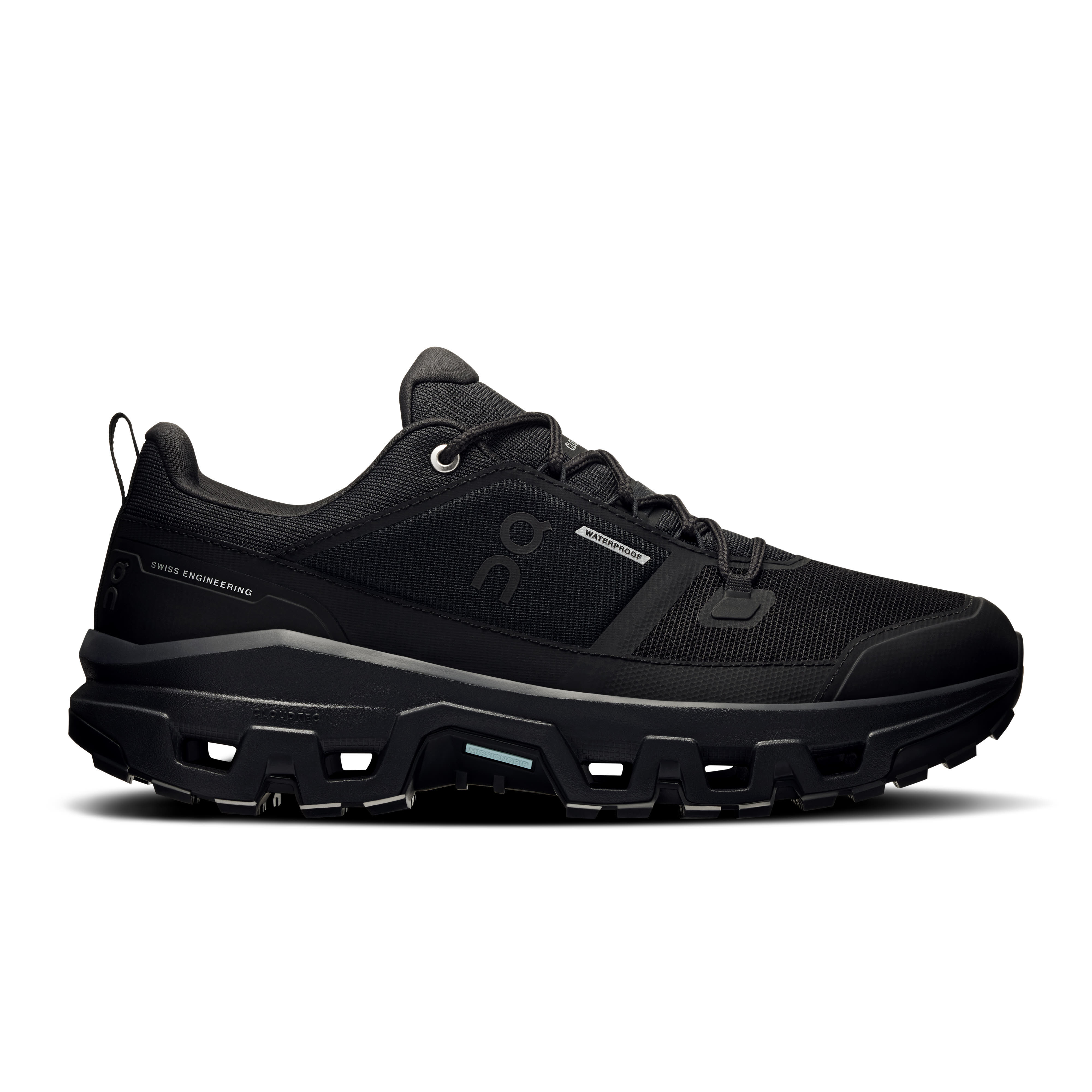 ON Cloudrock Low WP Trekkingschuhe Wanderschuhe Herren schwarz