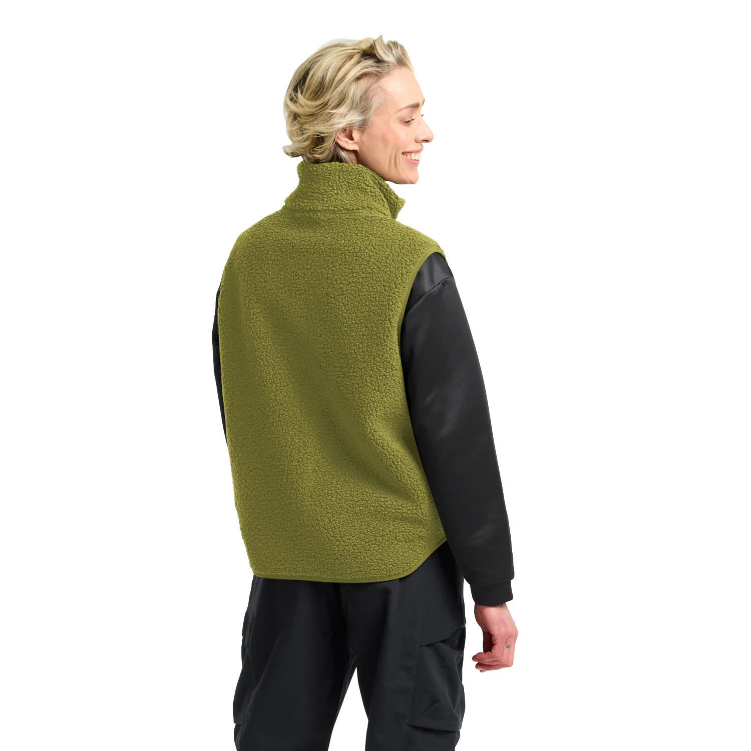 Jack Wolfskin HIGH CURL VEST Fleecejacke Damen khaki green