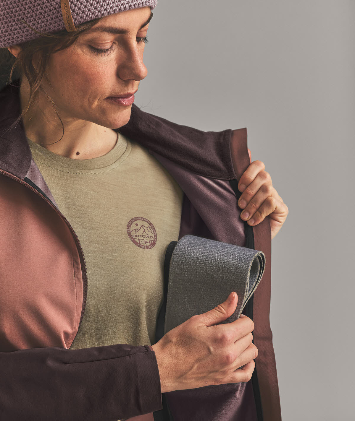 Ortovox DA ORTLER SOFTSHELL PLUS JACKET Damen chestnut Softshelljacke wasserfest