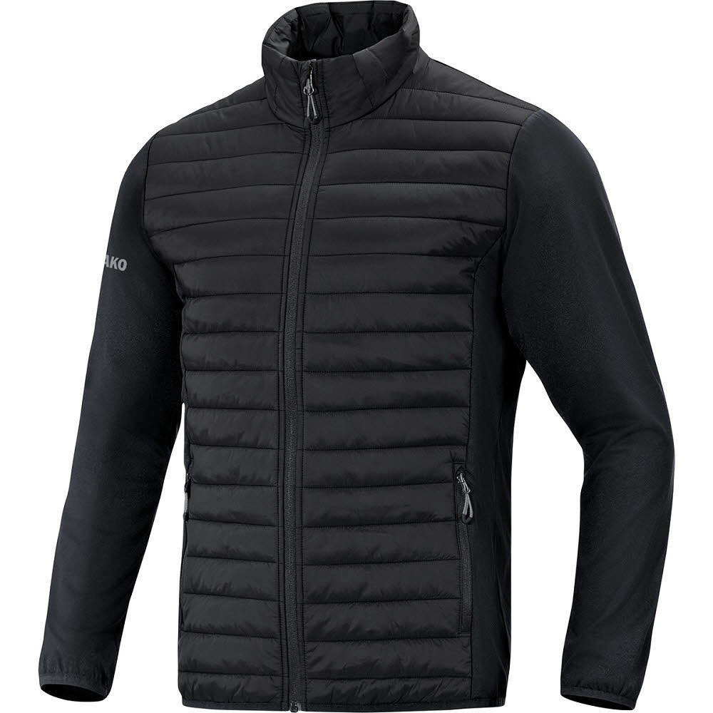 JAKO Hybridjacke Premium Herren Daunenjacke Freizeitjacke schwarz