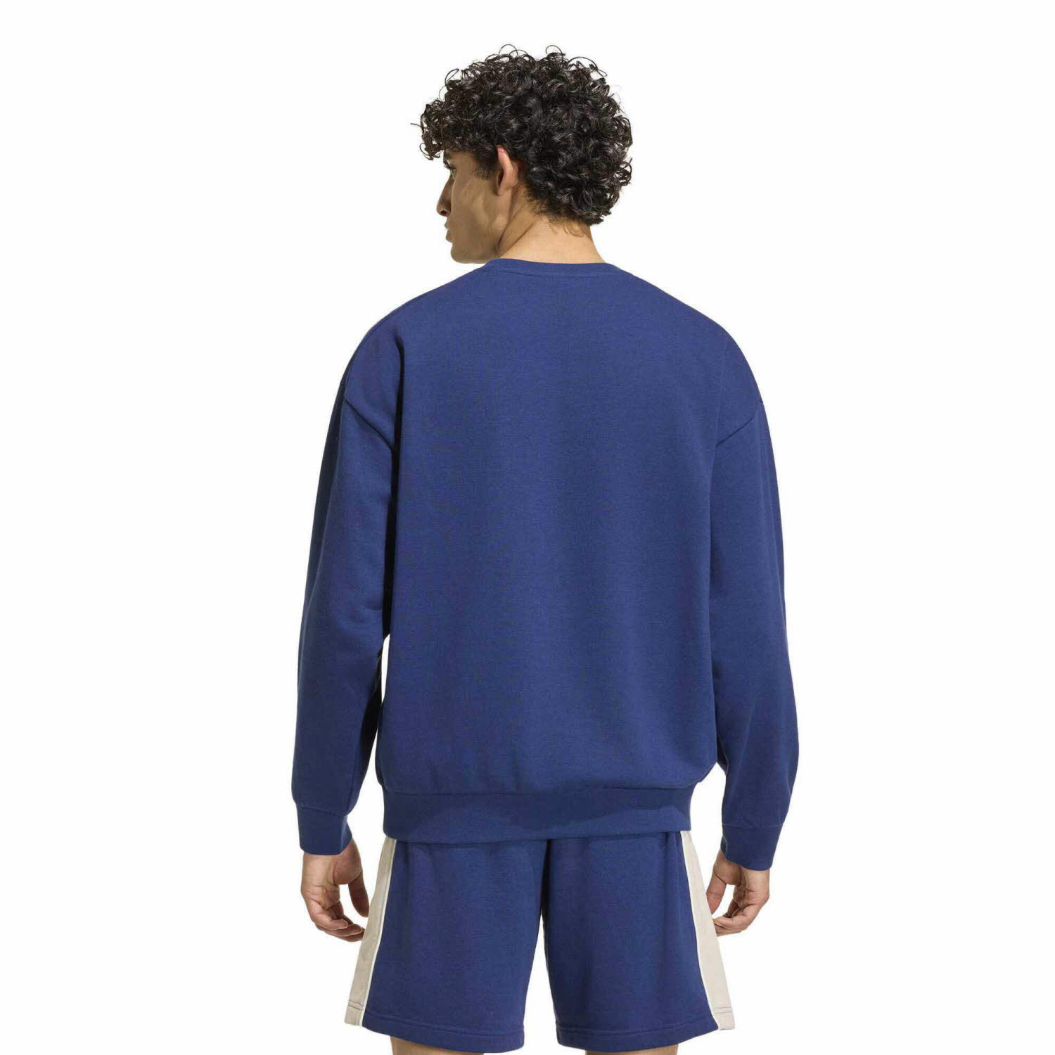 adidas Seasonal Essentials Collegiate French Terry Crew Herren Sweatshirt Pullover blau