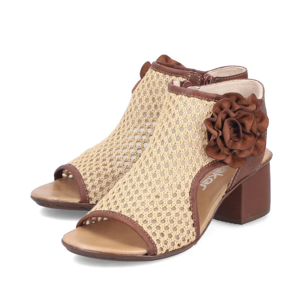 Rieker FSK Damen Sandalen Sandaletten braun