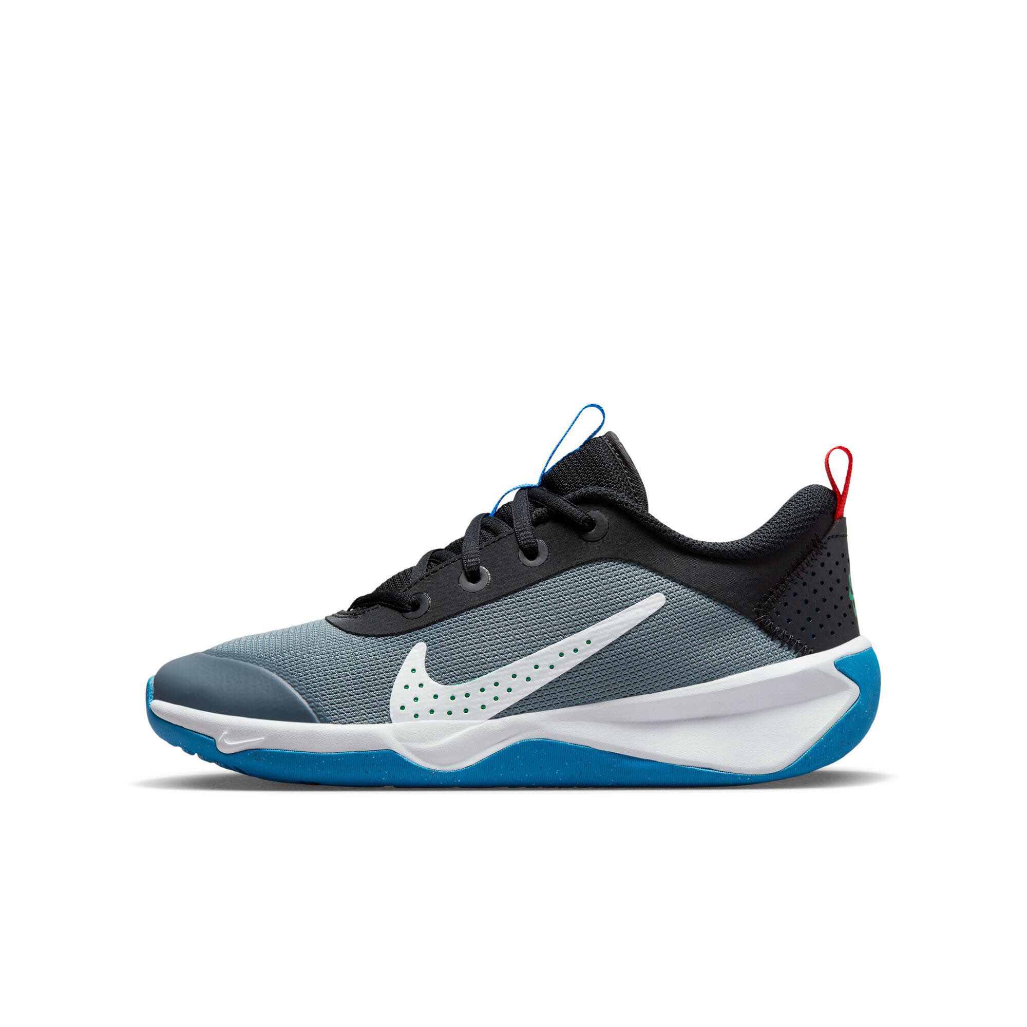 Nike OMNI MULTI COURT Kinder Indoor Sportschuhe Turnschuhe grau NEU