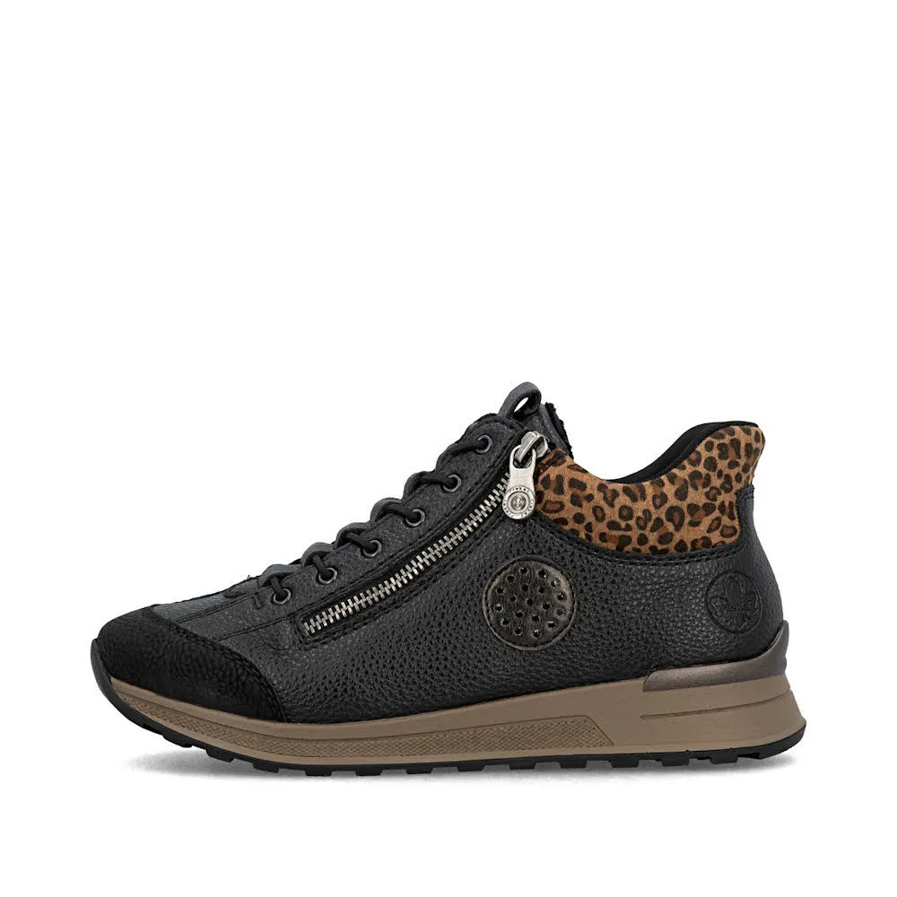 Rieker HWK Damen Stiefel Kurzstiefel schwarz