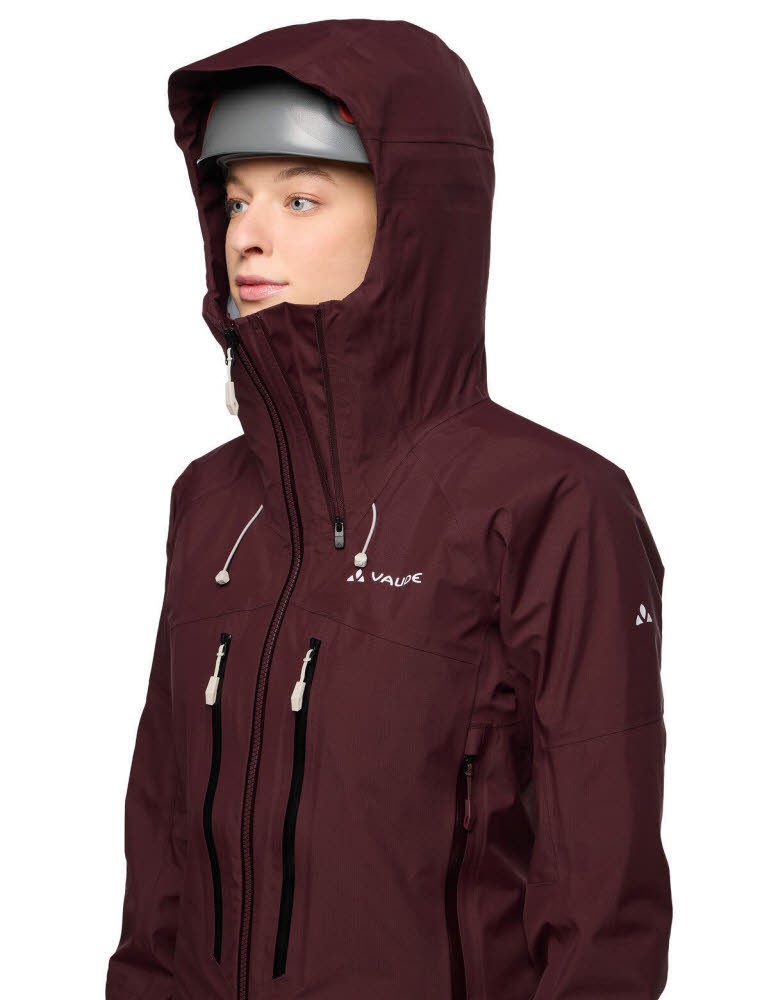 VAUDE Monviso 3L Jacket Damen Skijacke rot