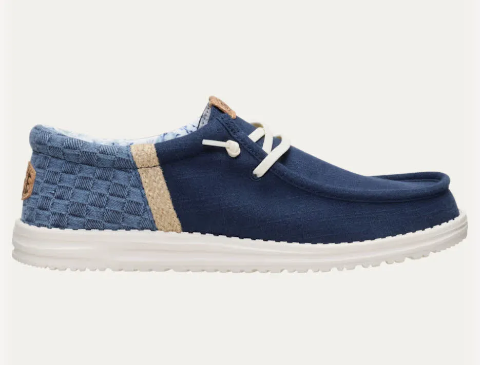 HEYDUDE Wally Funk Summer Stitch Herren Halbschuhe blau
