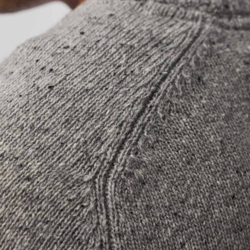 Fjällräven Övik Neps Knit Sweater Herren Strickpullover Wollsweater Midlayer grau