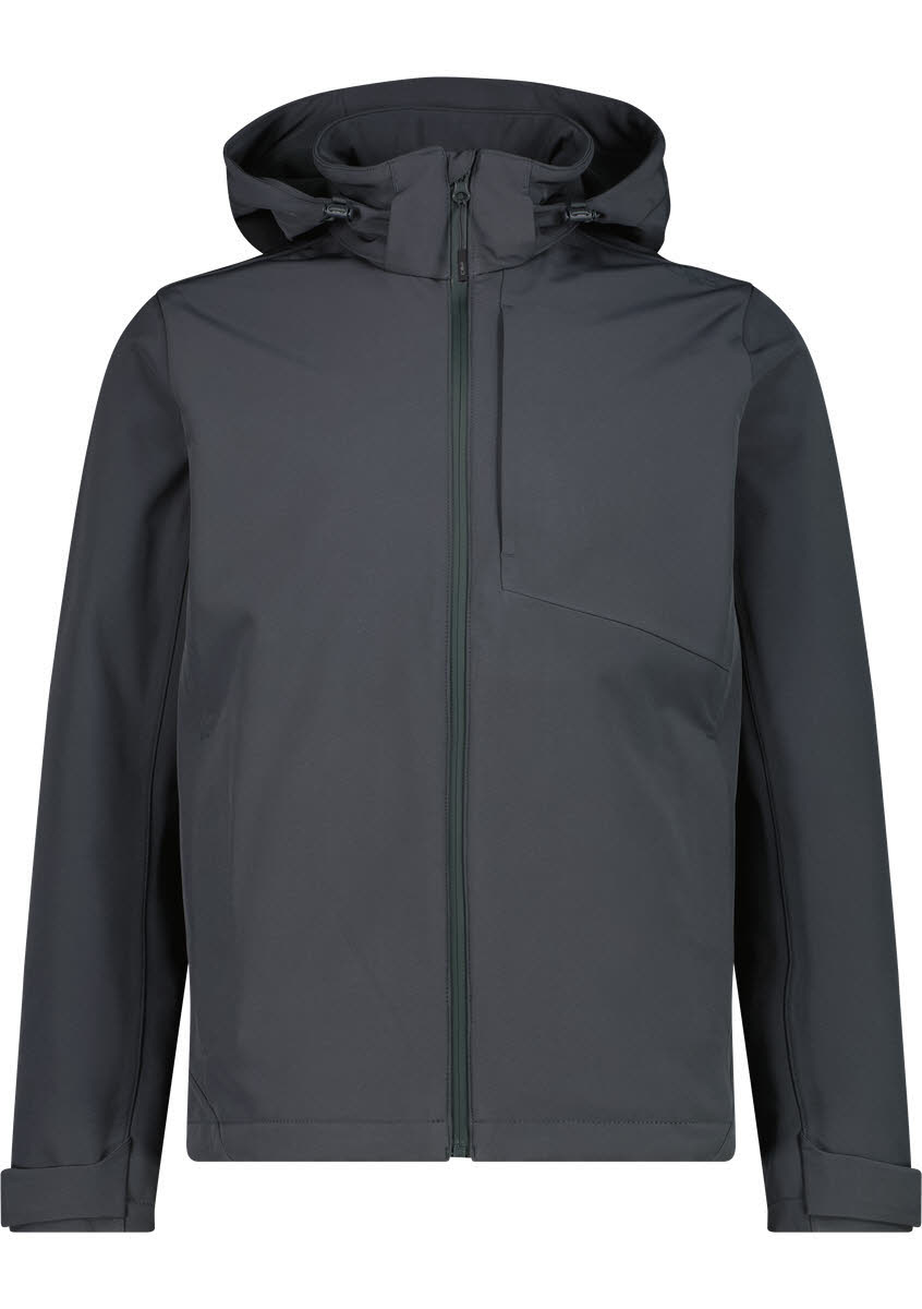 CMP MAN JACKET ZIP HOOD Herren Softshelljacke Windjacke blau