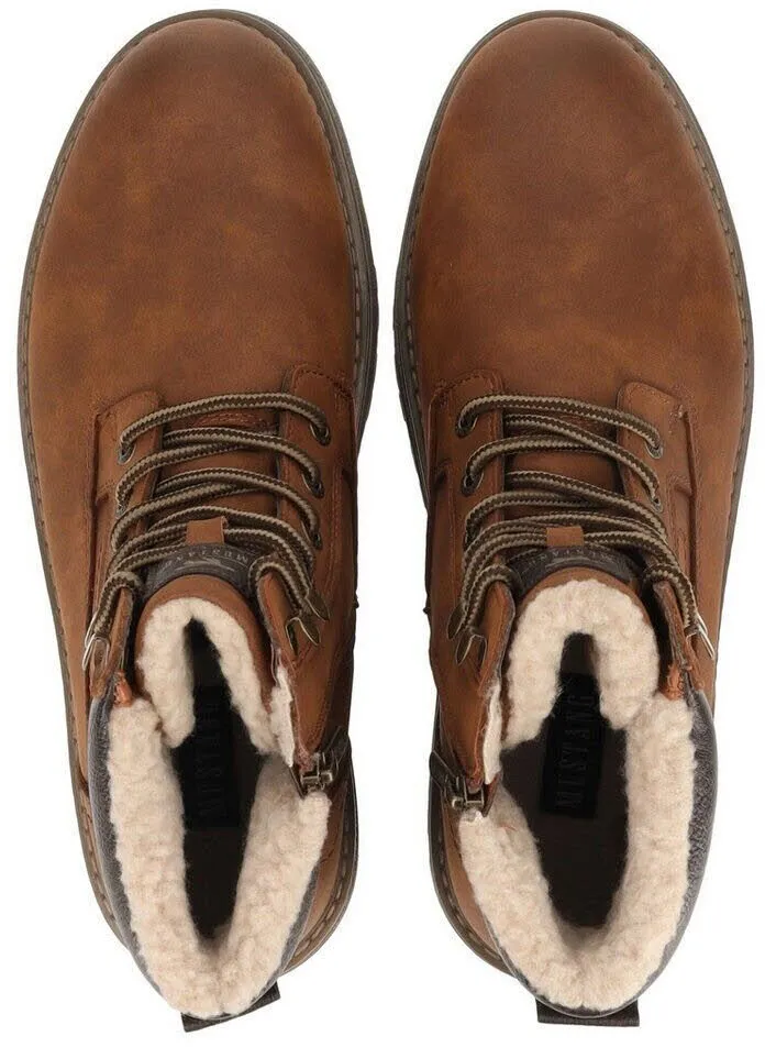 Mustang Schnürboots braun Kinderschuh