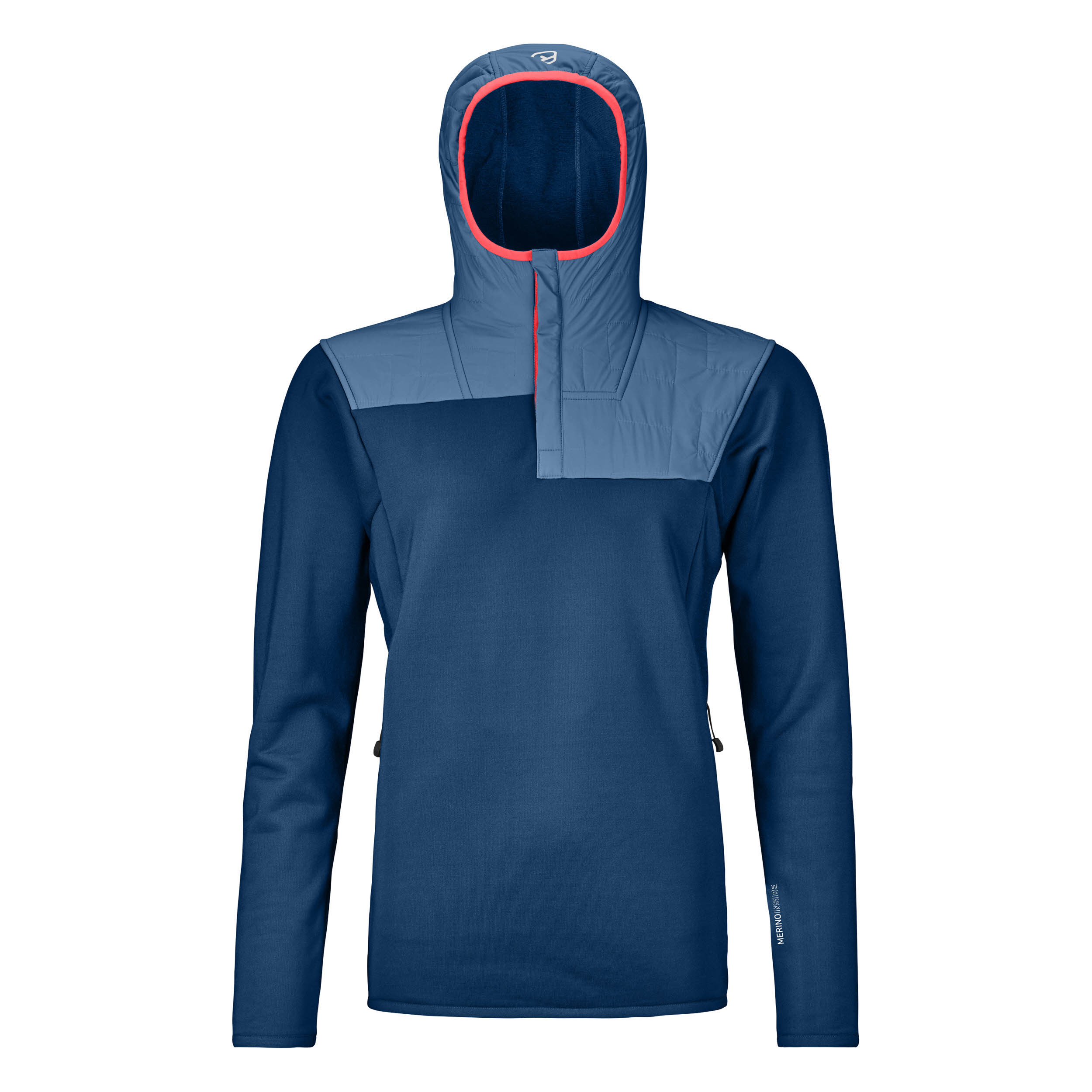 Ortovox Fleece Plus Anorak W Hoodie Kapuzenpullover Winterpullover Damen blau NEU