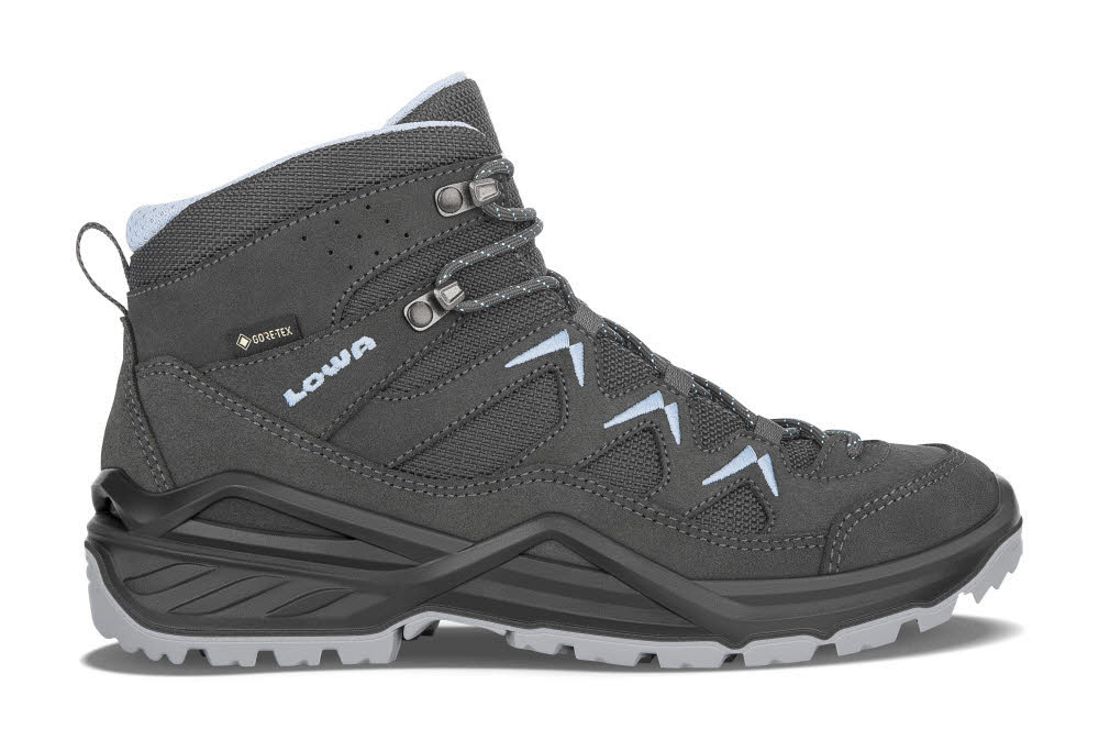 Lowa SIRKOS EVO GTX MID Ws Damen Wanderschuhe Trekkingschuhe Mid anthrazit/eisblau