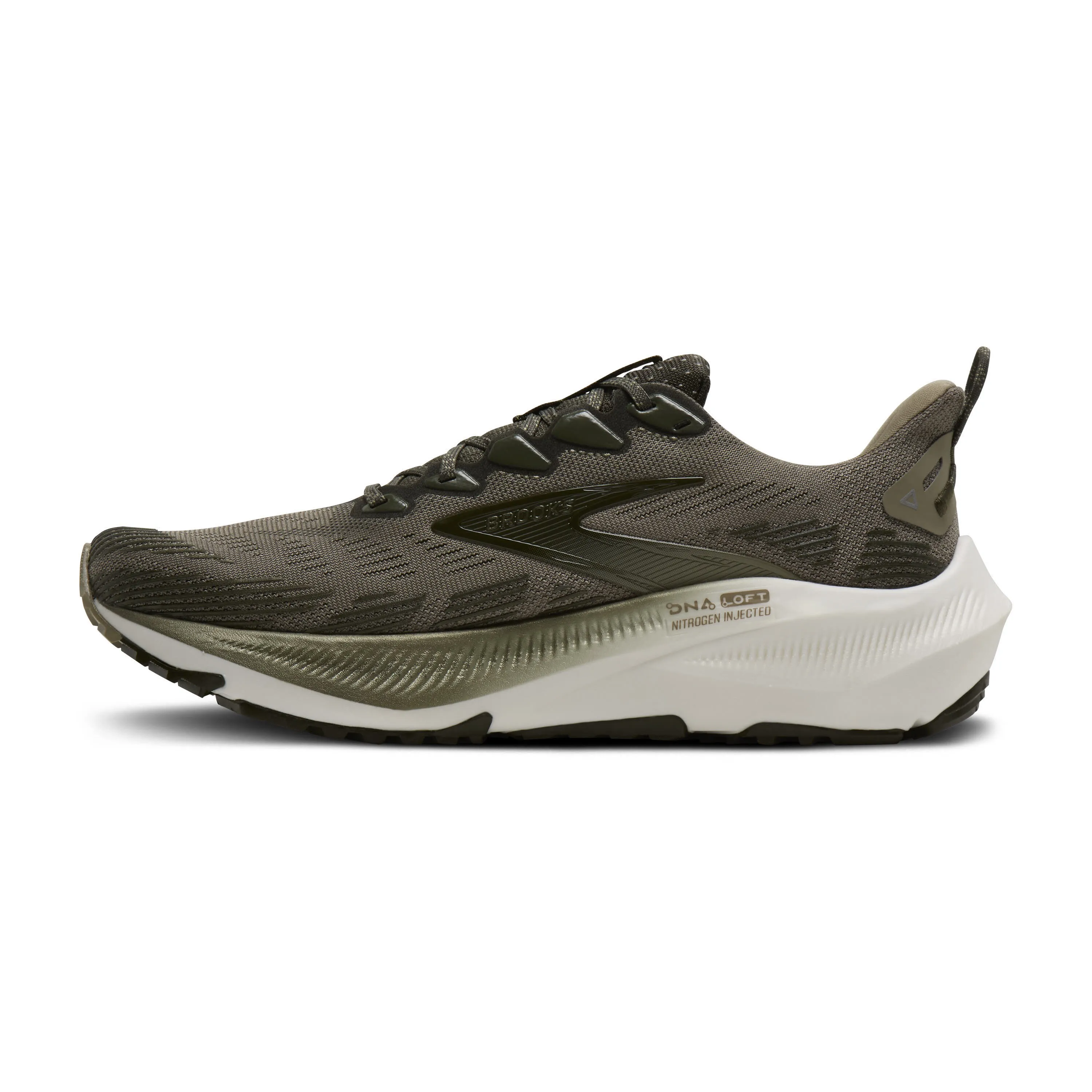 Brooks Ghost Trail Herren Trailrunning Laufschuhe olive/olive/metallic