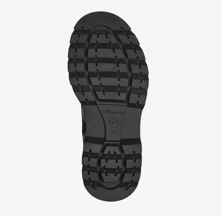 Tamaris Damen Stiefelette Boots Schnürer dunkelbraun