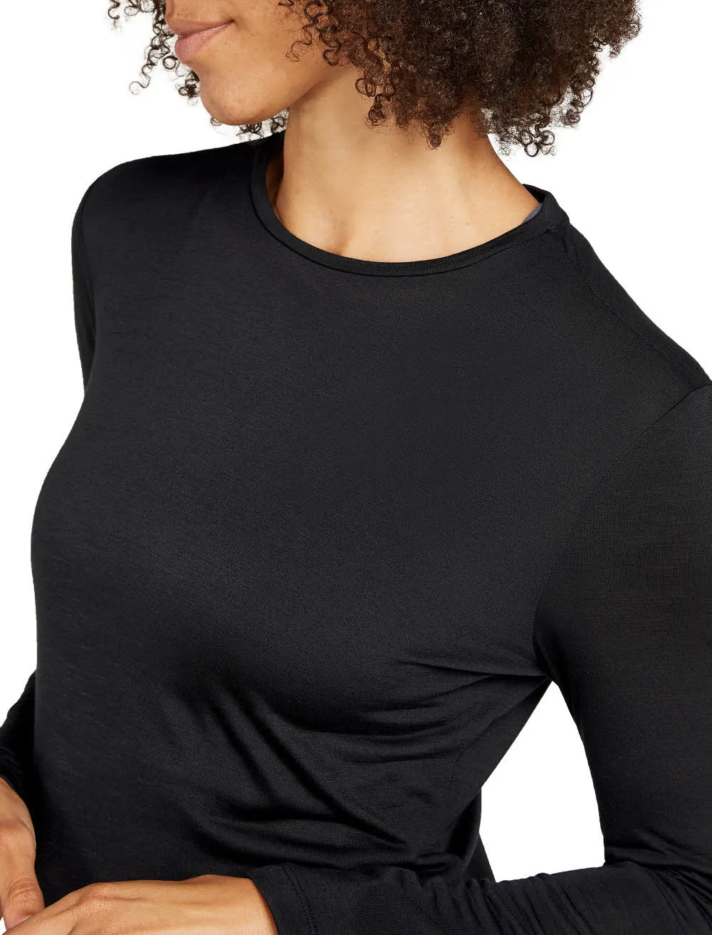 Icebreaker Merino 125 Cool-Lite Sphere III LS Tee Damen T-Shirt Funktionsshirt schwarz