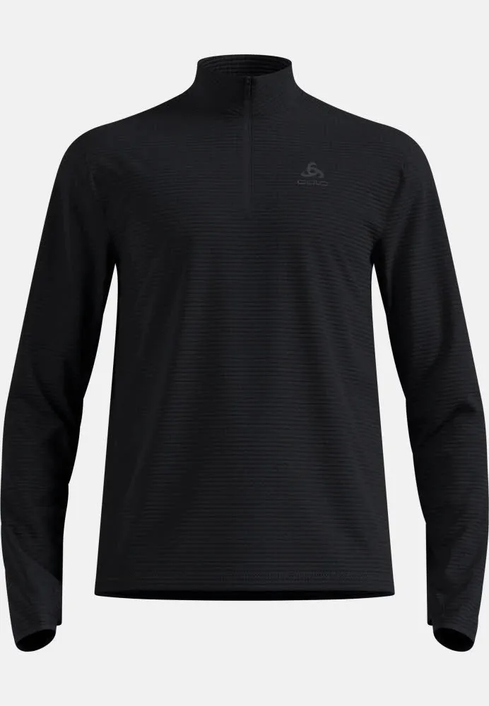 Odlo ESSENTIAL THERMAL Herren Midlayer Funktionsshirt schwarz