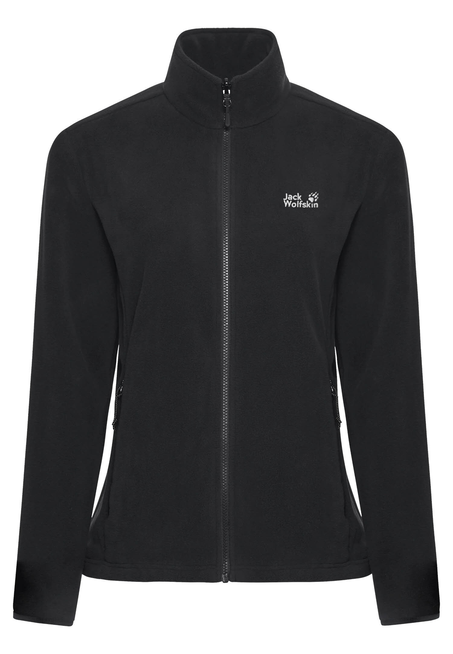 Jack Wolfskin TAUNUS 200 FZ Damen Fleecejacke Midlayer schwarz