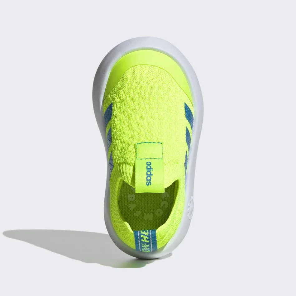 adidas Bubblecomfy Kids Schuh Kleinkind Klettverschluss-Schuh gelb/blau
