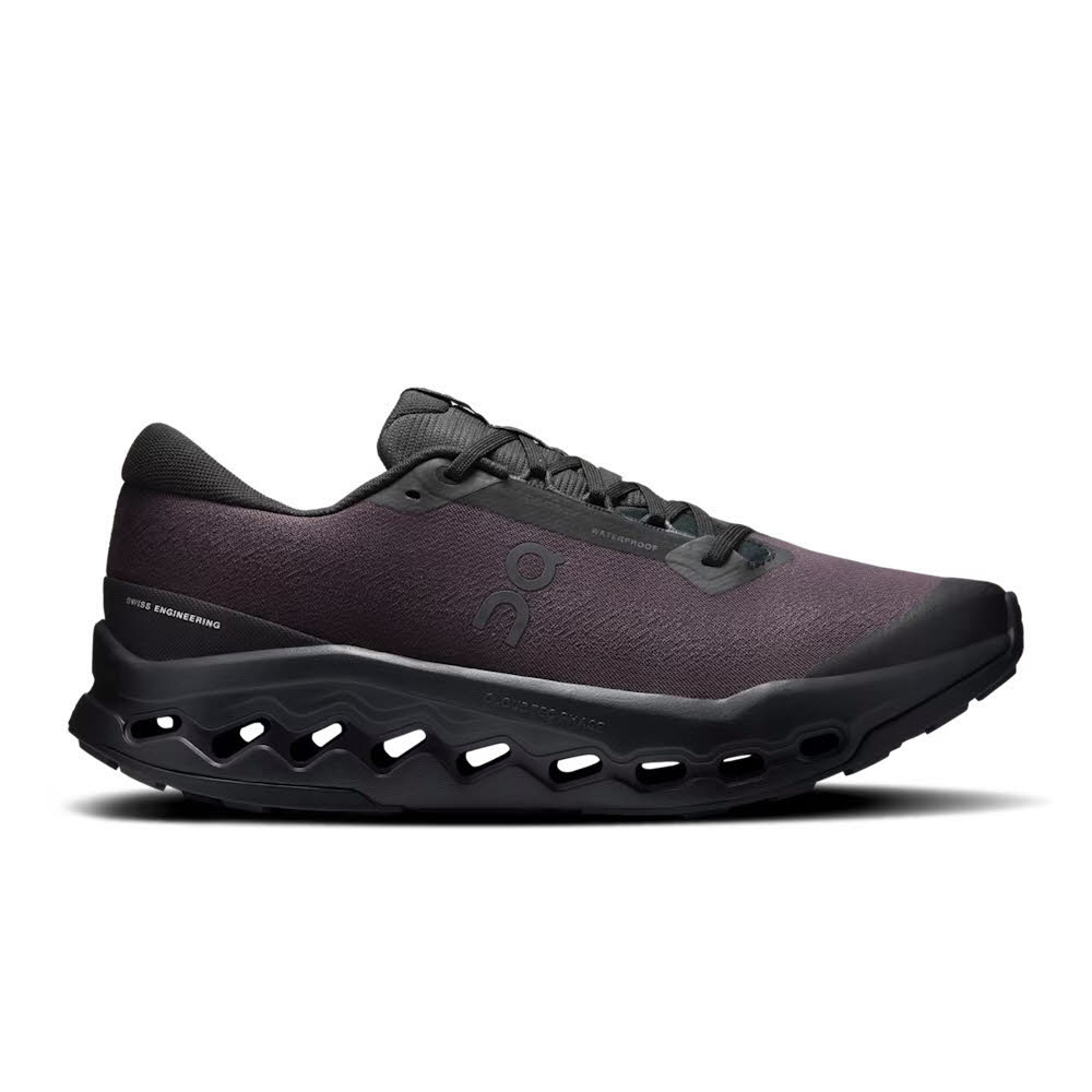 ON Cloudsurfer Trail 2 Waterproof Herren Sneaker Laufschuhe schwarz