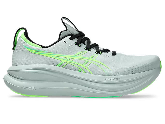 Asics GEL-NIMBUS 28 Laufschuhe Herren Cold Moss/Illuminate Green