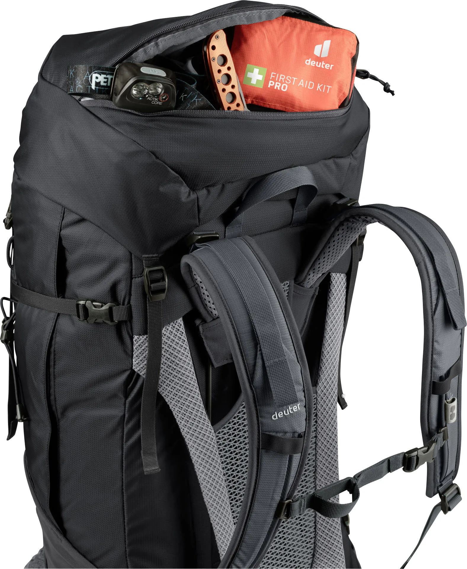 Deuter Futura Air Trek 60+10 unisex Wanderrucksack Trekkingrucksack black/graphite NEU