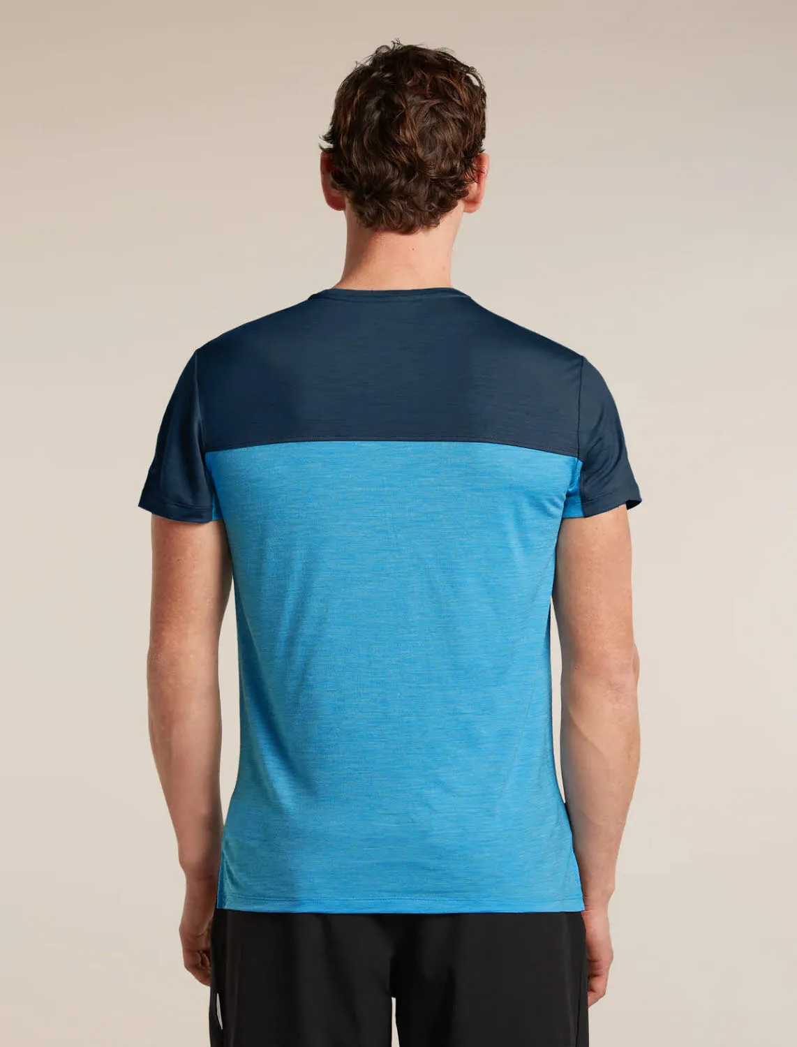 Icebreaker 125 Sphere T-Shirt Colour Block Herren Funktionsshirt blau