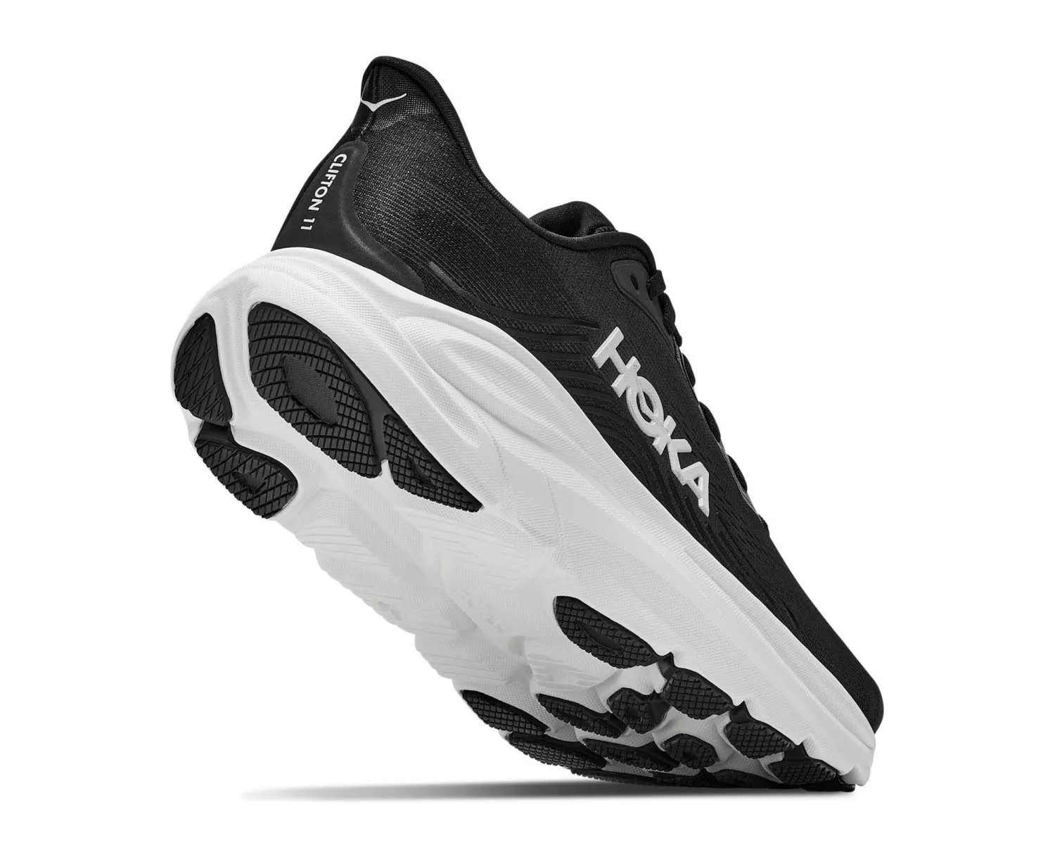 Hoka Clifton 11 Damen Laufschuhe Joggingschuhe schwarz/weiß