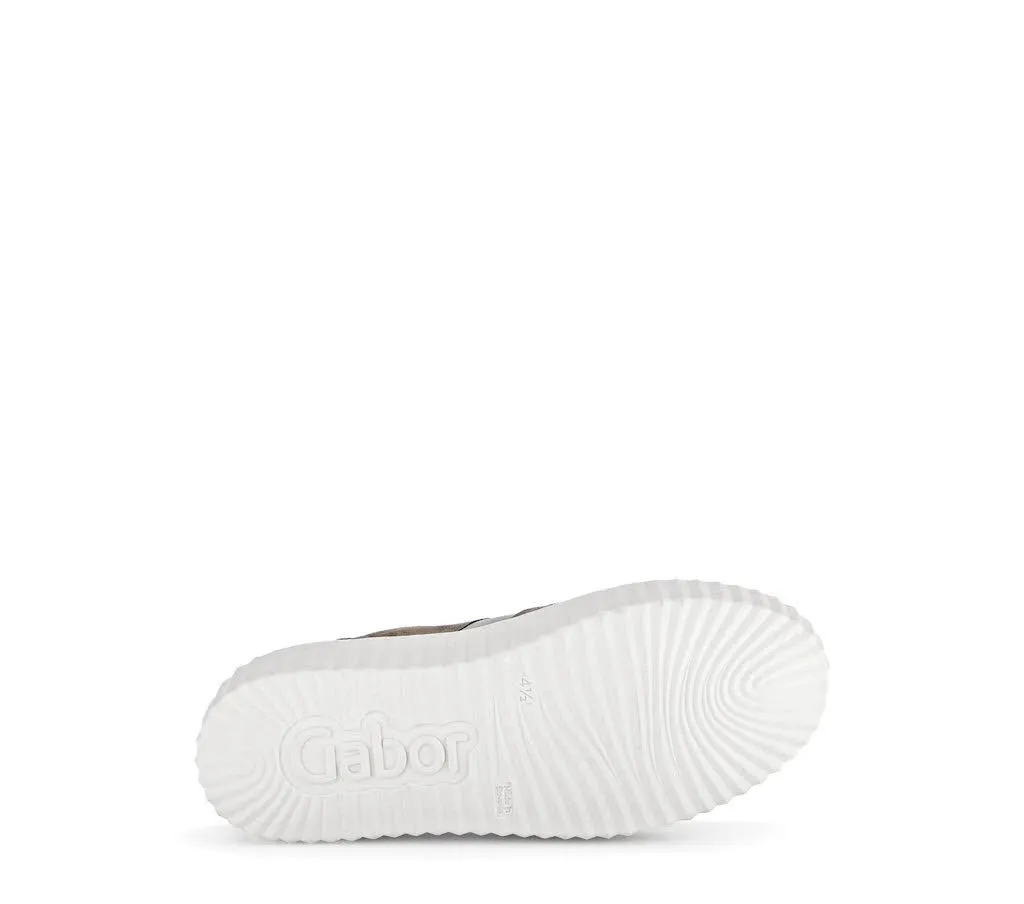Gabor Damen Sneaker low Schnürschuh grau