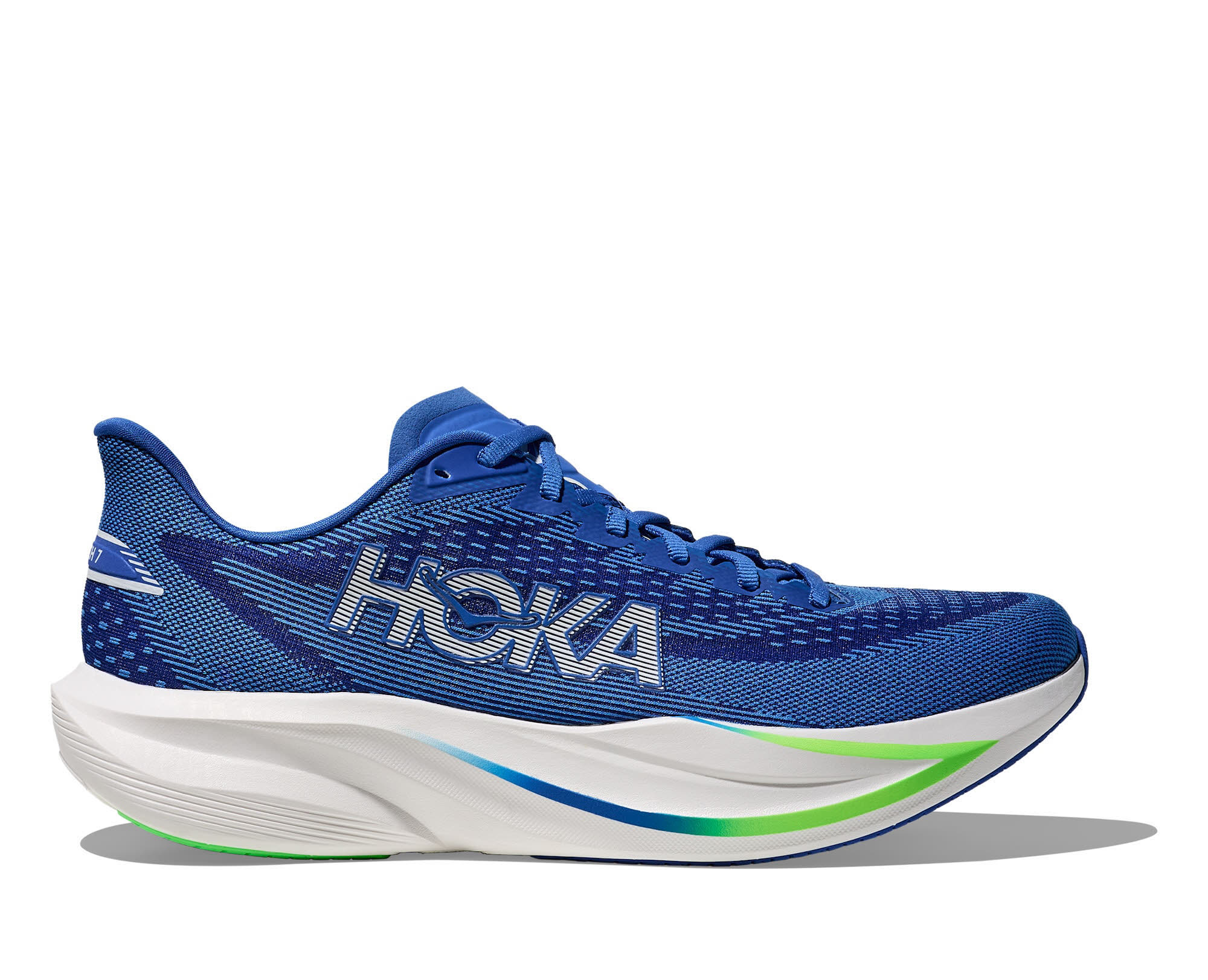 Hoka Mach 7 Herren blau Laufschuhe mit dynamischen Schaumstoff und leichter Dämpfung für schnelles Tempo
