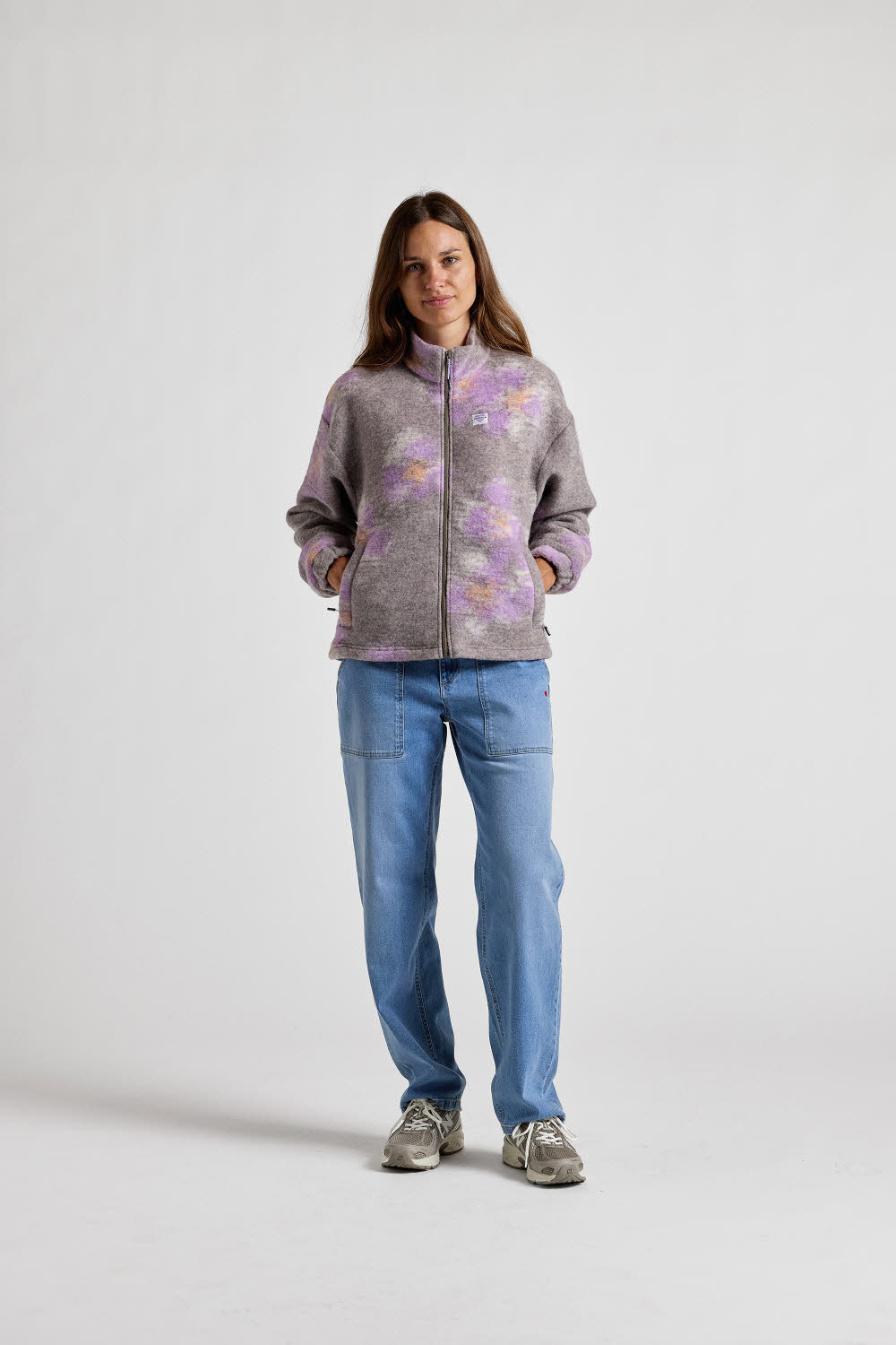 Maloja MonduliM Damen Fleecejacke Stickjacke lila