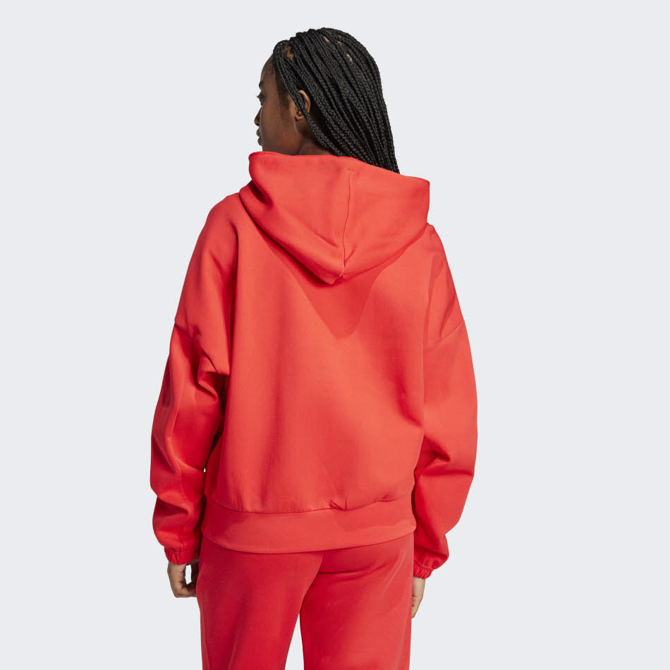 adidas Future Icons Small Logo Full-Zip Kapuzenjacke Damen Modejacke rot