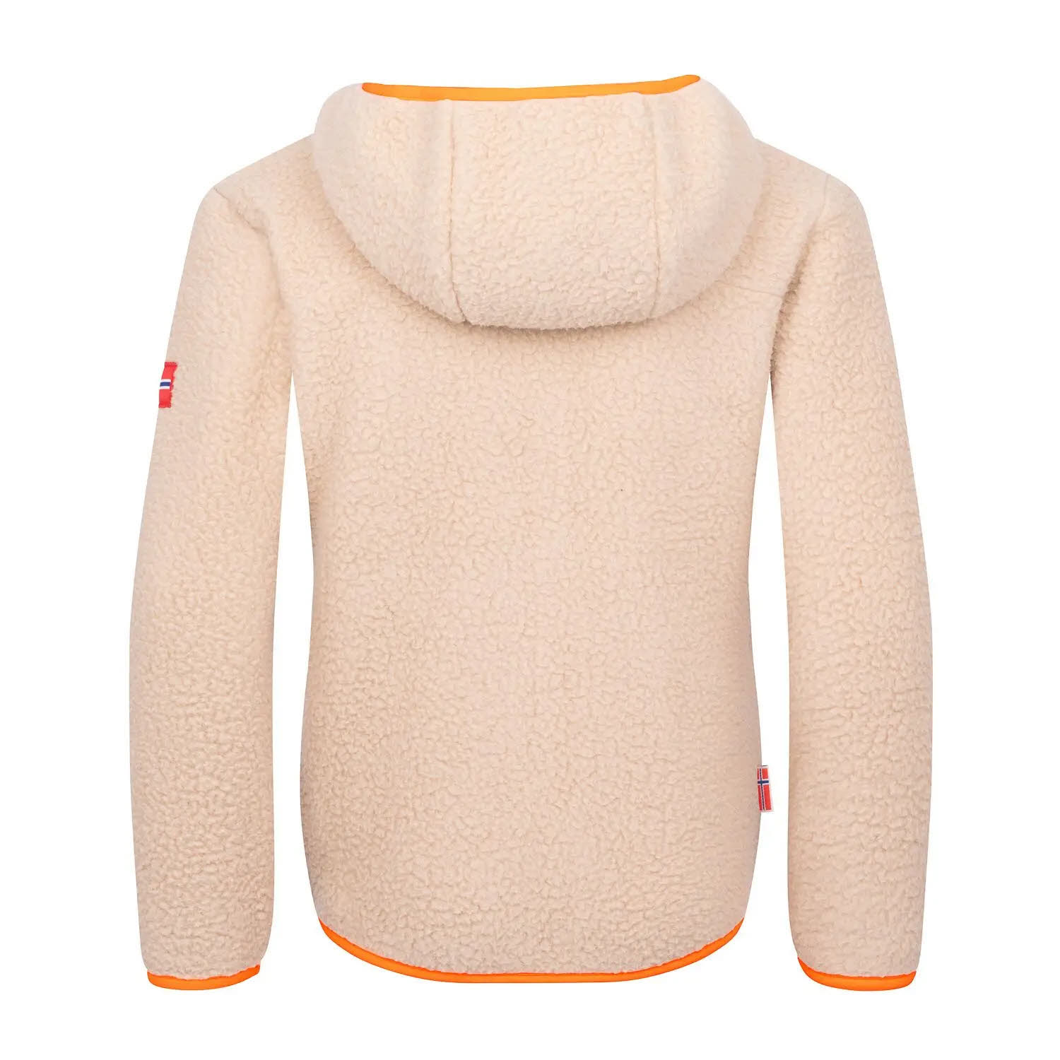 Trollkids Aurlandsfjord Jacket Kinder Fleecejacke mit Kapuze beige