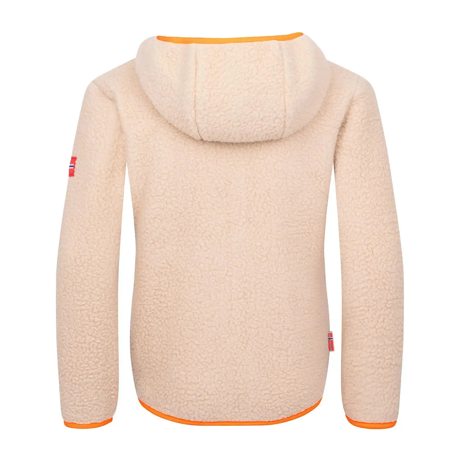 Trollkids Aurlandsfjord Jacket Kinder Fleecejacke mit Kapuze beige