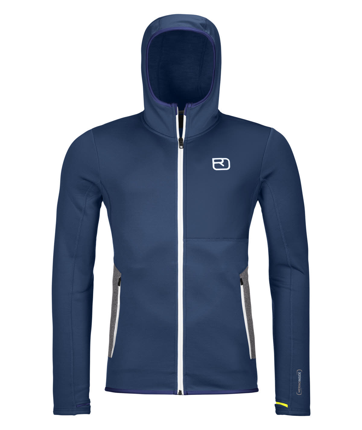 Ortovox Fleece Hoody Herren Hoodie Fleecejacke blau