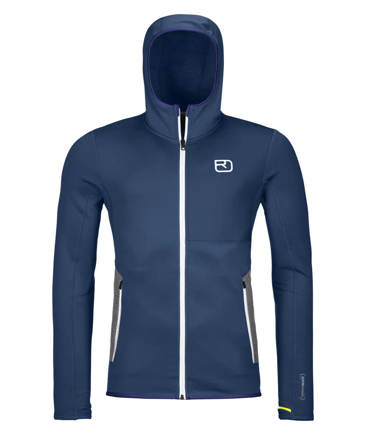 Ortovox Fleece Hoody Herren Hoodie Fleecejacke blau