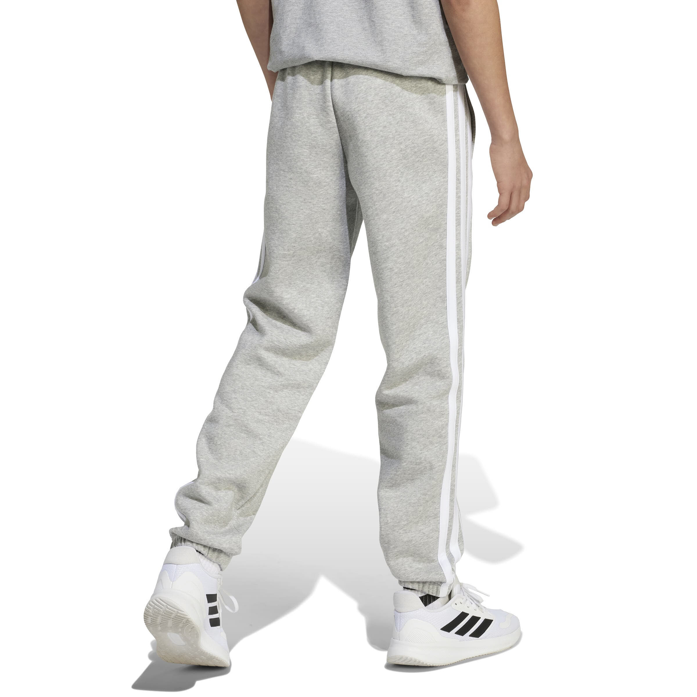 adidas Essentials Kinder Jogginghose grau/weiß
