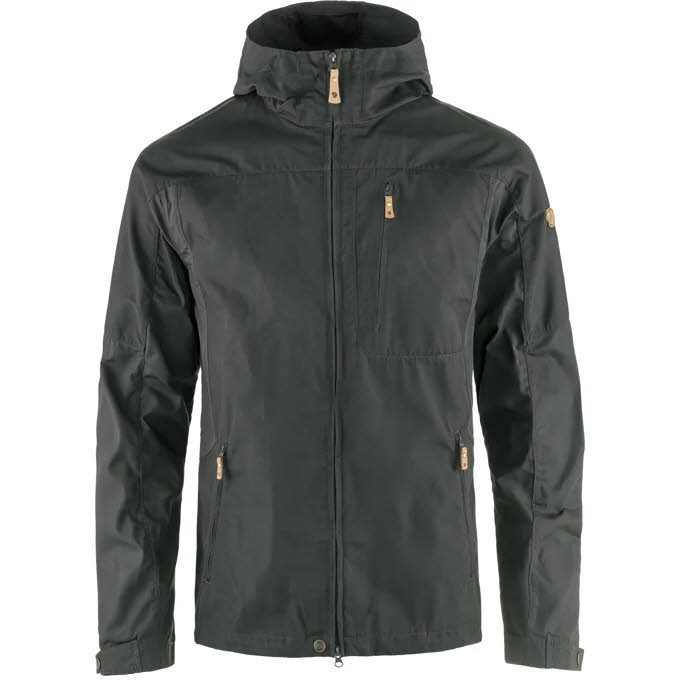 Fjällräven Sten Jacket Herren Jacke Alltagsjacke wasserabweisend strapazierfähig praktisch wetterfest dunkelgrau