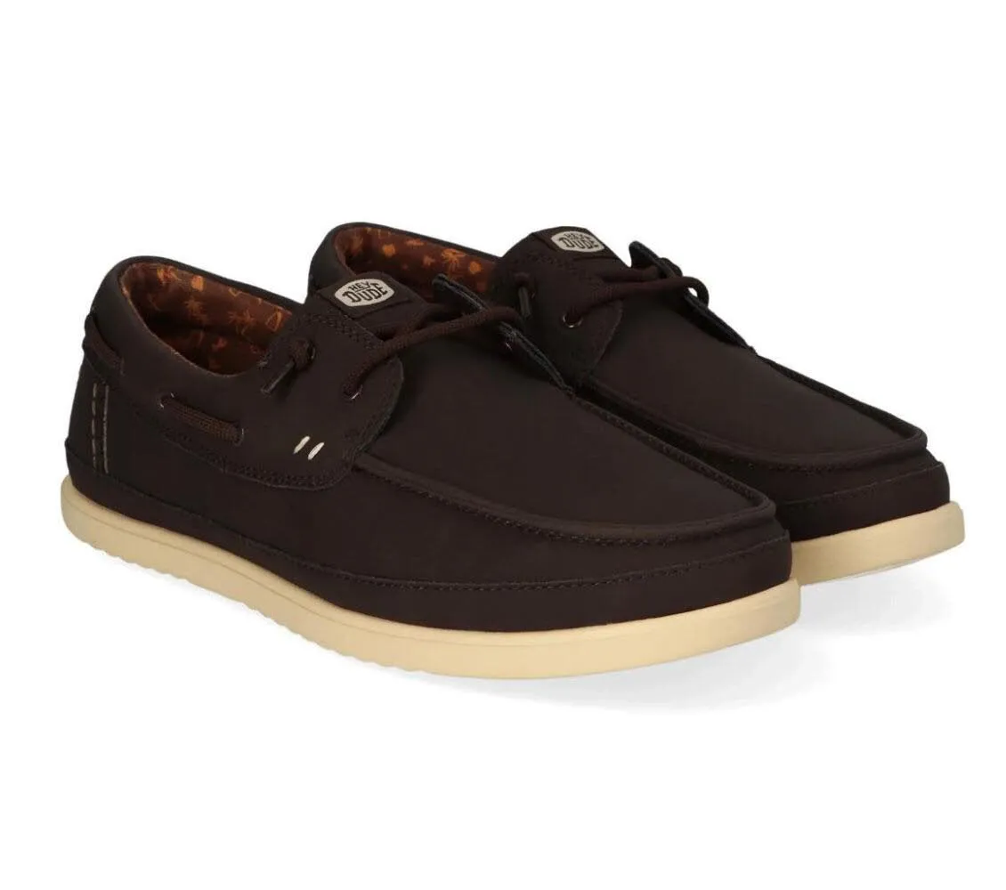 HEYDUDE Harbor Lo Classic Herren Slipper  Halbschuhe braun