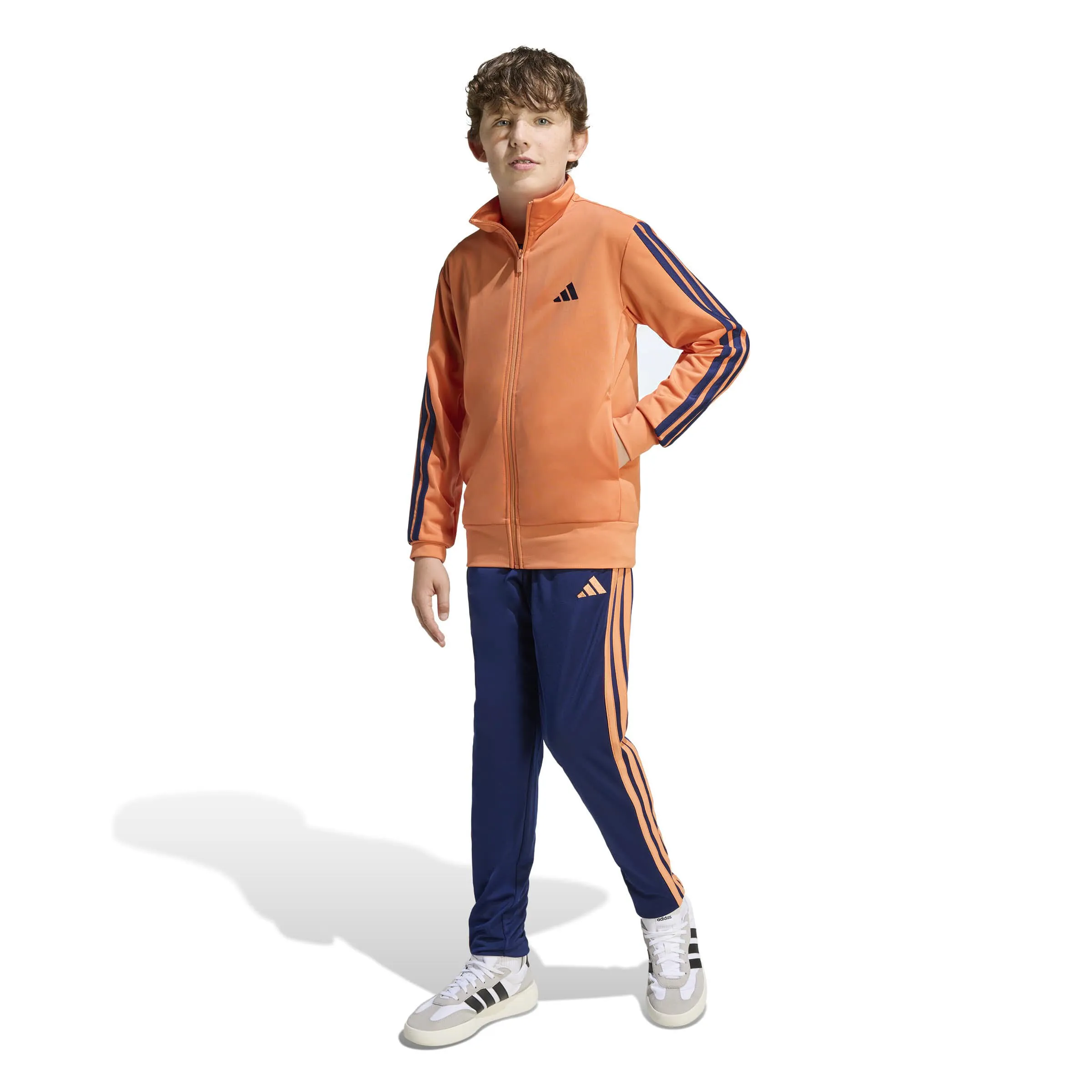 adidas Essentials Climacool Kinder Trainingsanzug - Orange/Dunkelblau