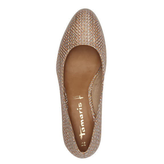 Tamaris Damen Pumps Keilpumps beige