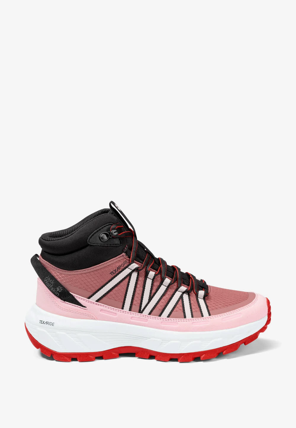 Jack Wolfskin Wild Hike Texapore Mid W Damen Wanderschuhe Trekkingschuhe wasserdicht rot/rosa